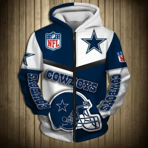 Dallas Cowboys 2 Hoodie Zip Hoodie 3D