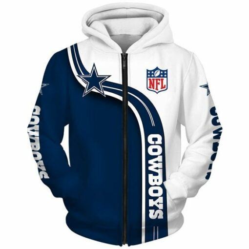 Dallas Cowboys 4 Hoodie Zip Hoodie 3D