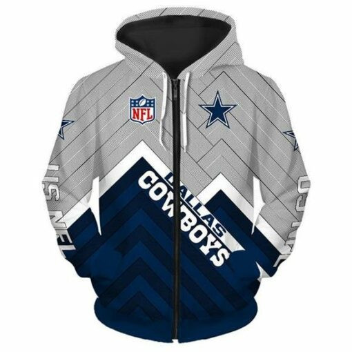 Dallas Cowboys 5 Hoodie Zip Hoodie 3D