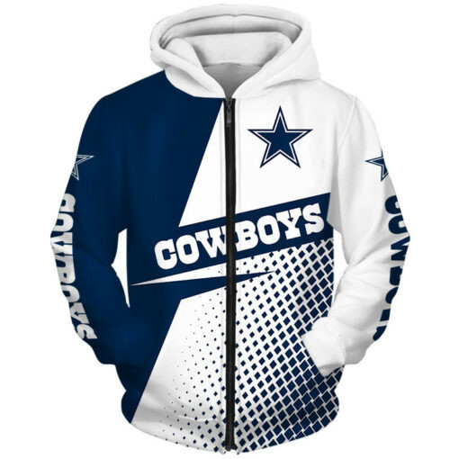 Dallas Cowboys 6 Hoodie Zip Hoodie 3D
