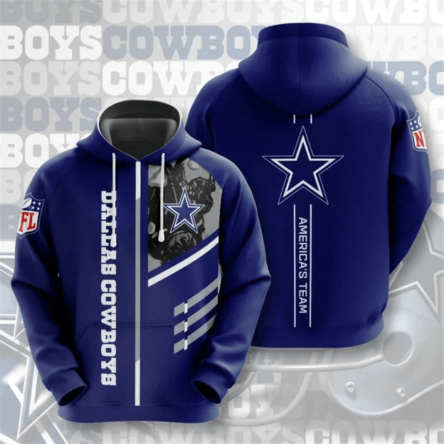Dallas Cowboys Casual Printed 3D Hoodie