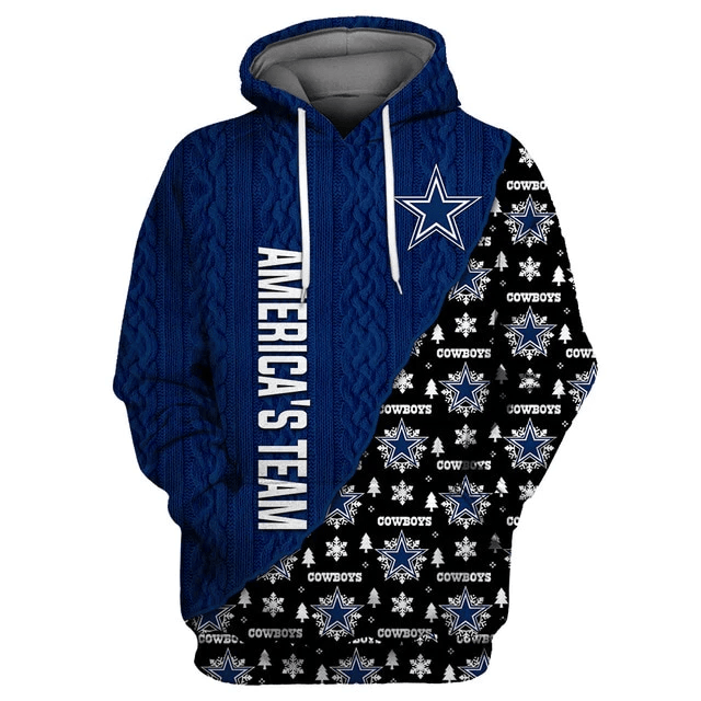 Dallas Cowboys Cool Christmas Printed 3D Hoodie