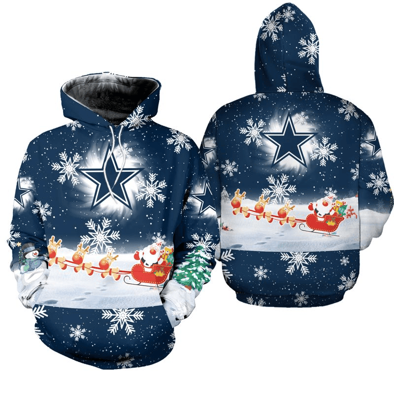Dallas Cowboys Cool Christmas Printed 3D Hoodie