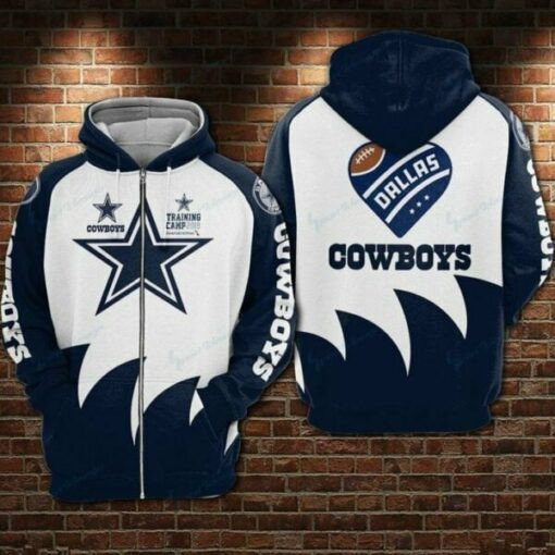 Dallas Cowboys G0 Zip Hoodie 3D
