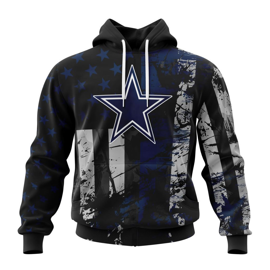 Dallas Cowboys Jersey For America Hoodie Zip Hoodie TR464