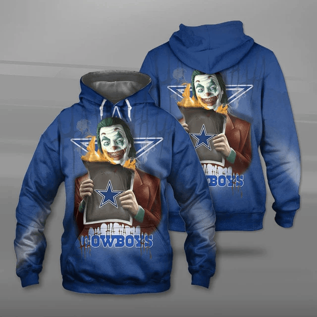 Dallas Cowboys Joker Printed 3D Hoodie