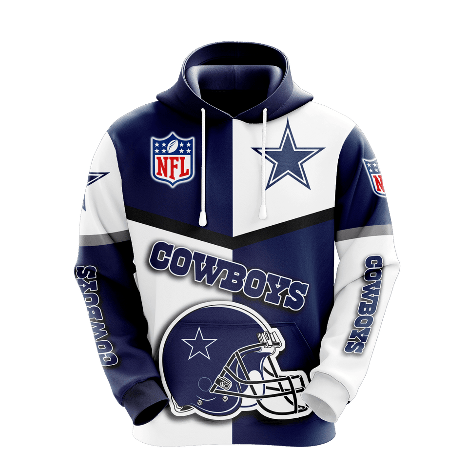 Dallas Cowboys Mens Tracksuit Hoodie 3D