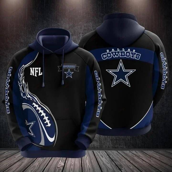 Dallas Cowboys NFL Balls 3D Print 3D Hoodie, Zip Hoodie, Sweatshirt TR3479