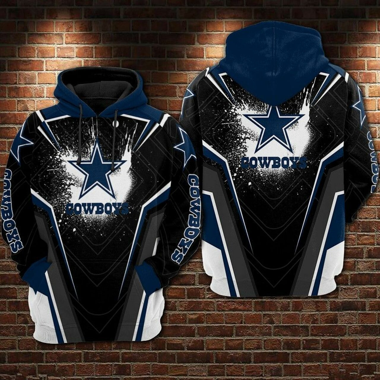 Dallas Cowboys Nfl Football Black 3D Hoodie For Men For Women Dallas Cowboys PH6852