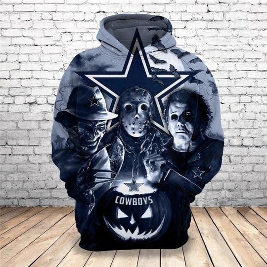 Dallas Cowboys NFL Halloween Horror Night 3D Printed Hoodie