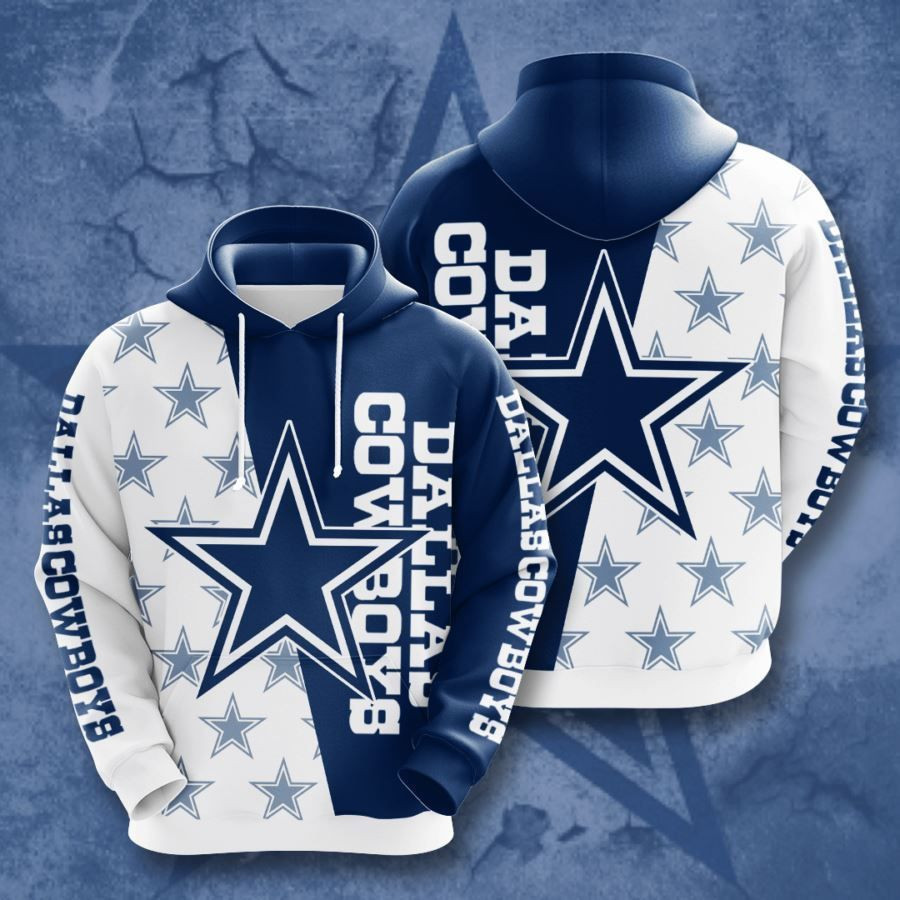 Dallas Cowboys No520 Blue White Custom Hoodie Zip Hoodie PH3032