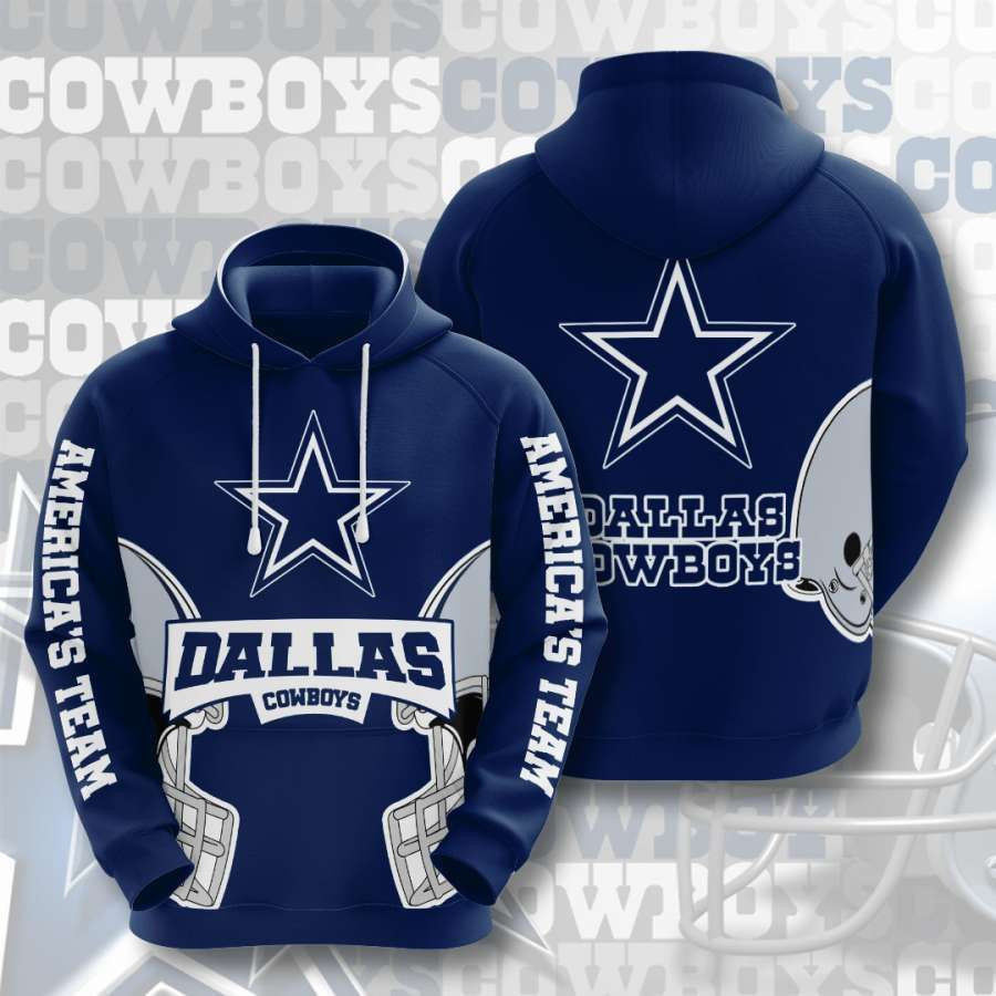 Dallas Cowboys No528 Blue Custom Hoodie Zip Hoodie PH1233