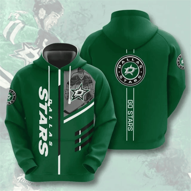 Dallas Stars Casual Printed 3D Hoodie
