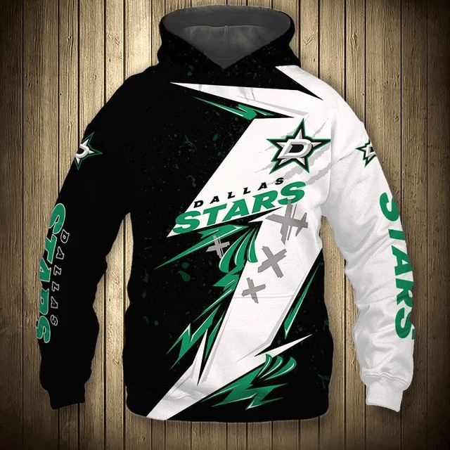Dallas Stars Graffiti Casual Printed 3D Hoodie