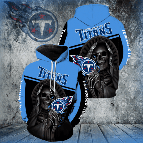 Death Skull Hold Tennessee Titans   Hoodie 3D PH8344