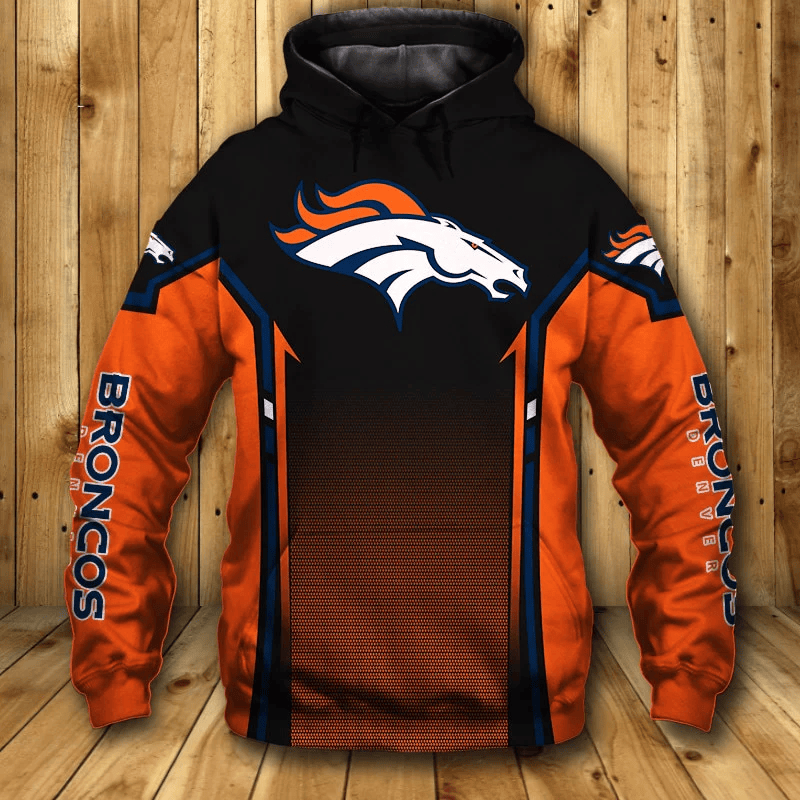 Denver Broncos Casual Printed 3D Hoodie
