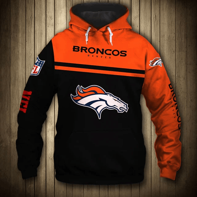Denver Broncos Casual Printed 3D Hoodie