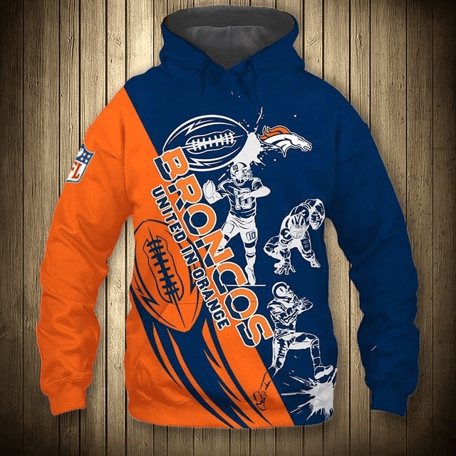 Denver Broncos Casual Printed 3D Hoodie