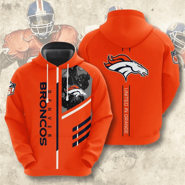 Denver Broncos Casual Printed 3D Hoodie