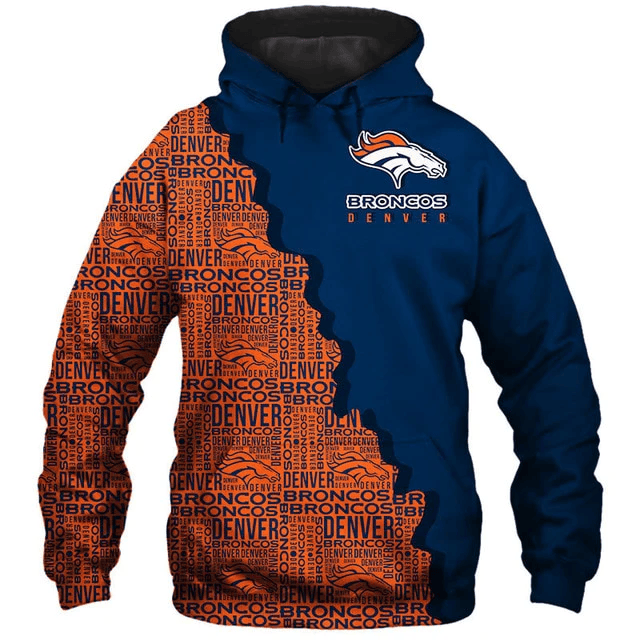 Denver Broncos Cool Printed 3D Hoodie