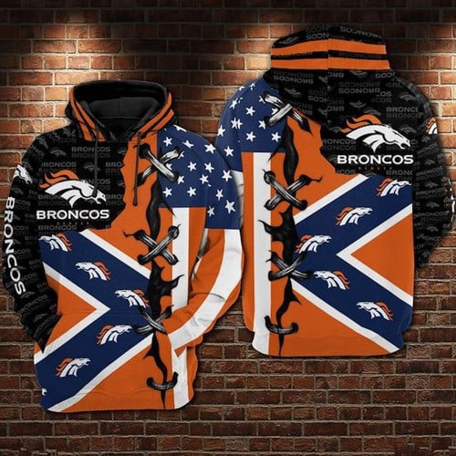 Denver Broncos Football American Denver Broncos   Hoodie 3D TR7423