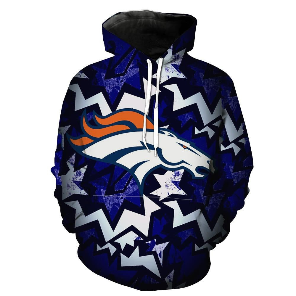 Denver Broncos Football Broncos Streetwear   Hoodie 3D TR7430