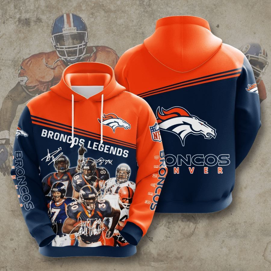 Denver Broncos No553 Red Blue Custom Hoodie Zip Hoodie TH578