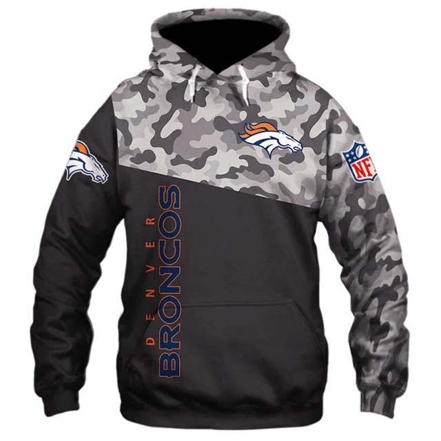 Denver Broncos Printed 3D Hoodie
