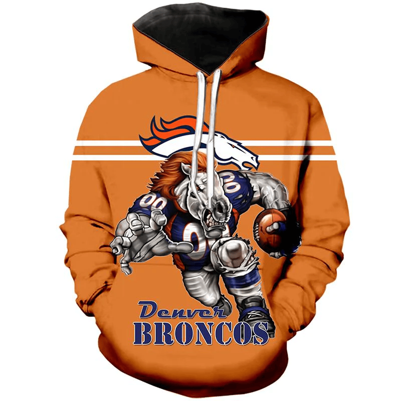 Denver Broncos Printed 3D Hoodie