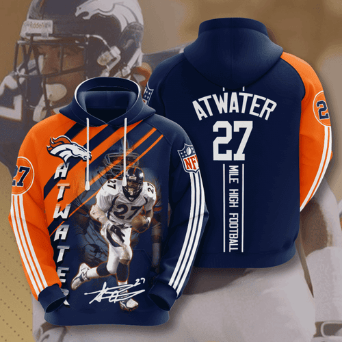Denver Broncos Steve Atwater   Hoodie 3D TR7469