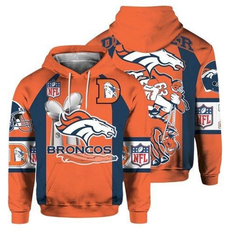 Denver Broncos Team   Hoodie 3D TR7477