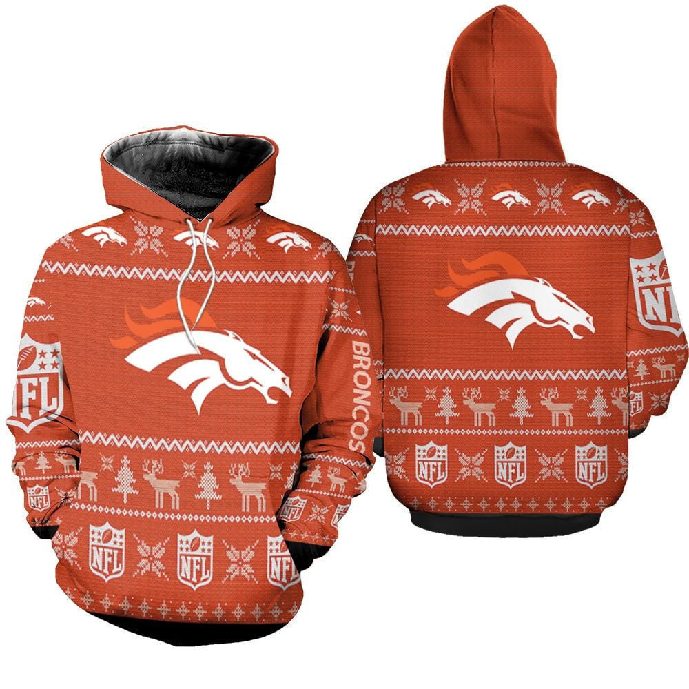 Denver Broncos Ugly   Hoodie 3D TR7426