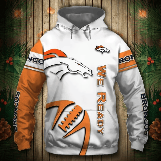 Denver Broncos Zigzag Casual Printed 3D Hoodie