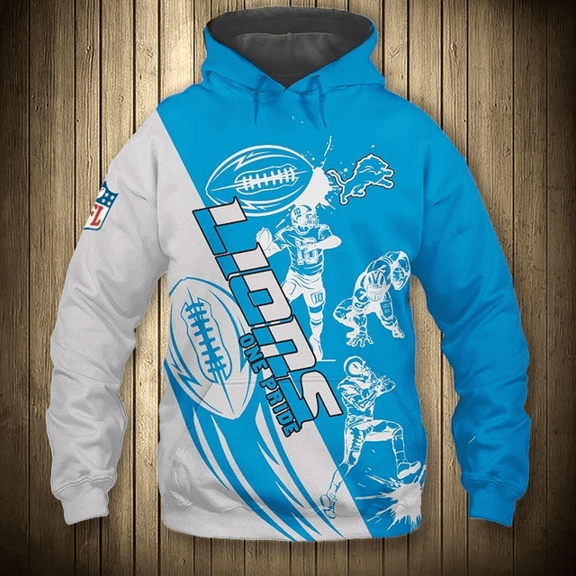 Detroit Lions Casual Printed 3D Hoodie