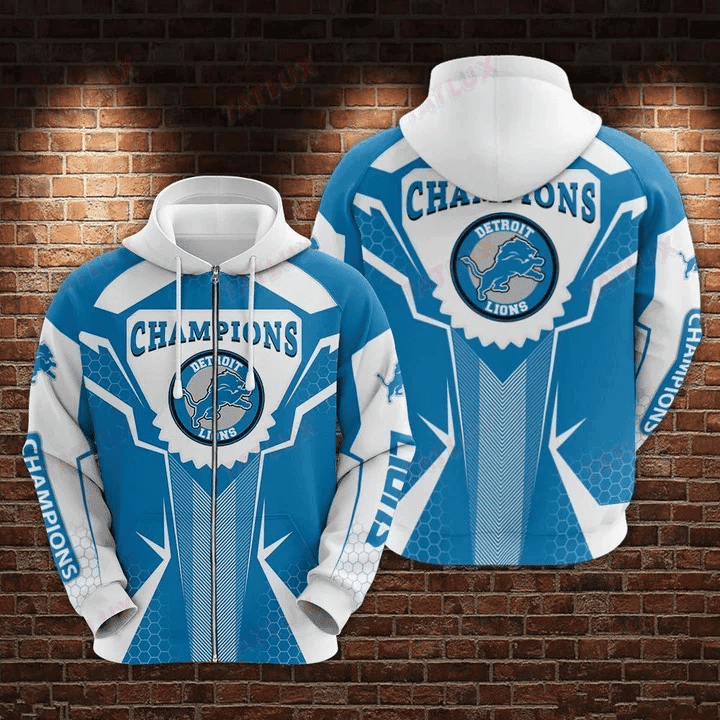 Detroit Lions Champions   Hoodie 3D TR2672