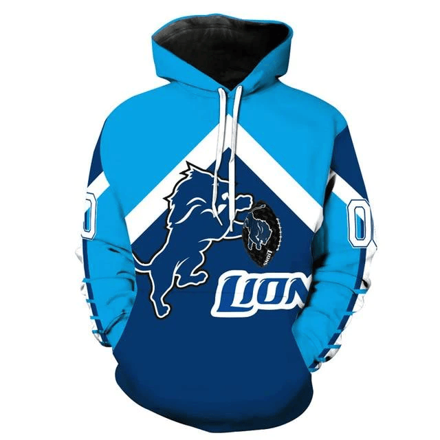 Detroit Lions Printed 3D Hoodie