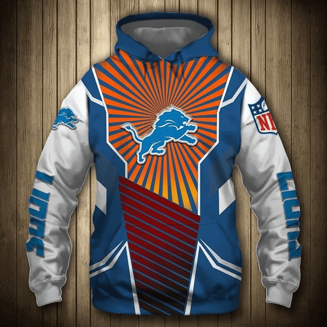 Detroit Lions Sunlight Casual Printed 3D Hoodie