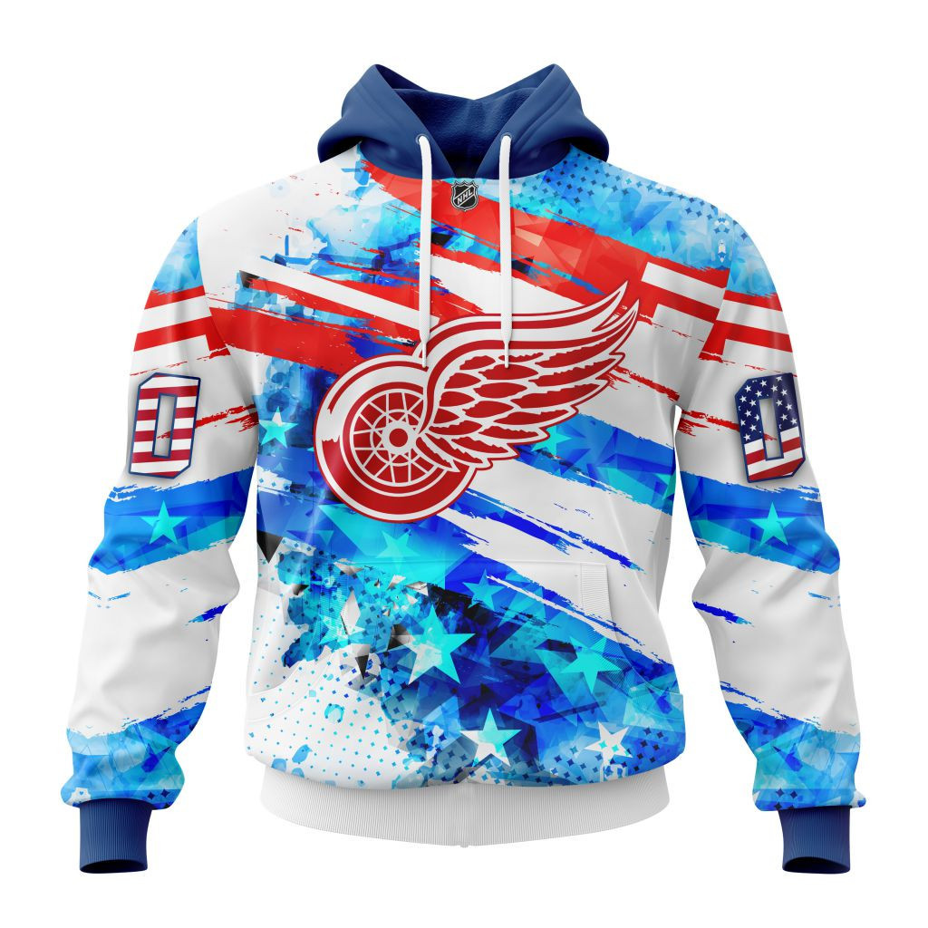 Detroit Red Wings Special Concept For Independence Day St2201 Hoodie Zip Hoodie PH1733