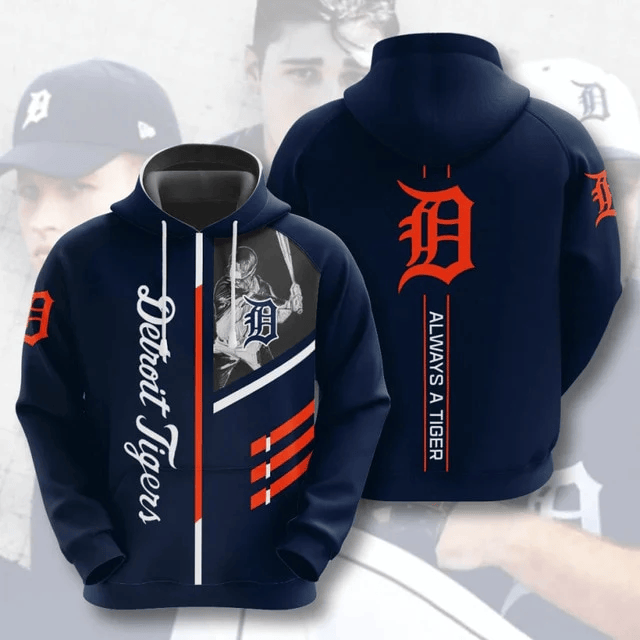 Detroit Tigers Casual Printed 3D Hoodie