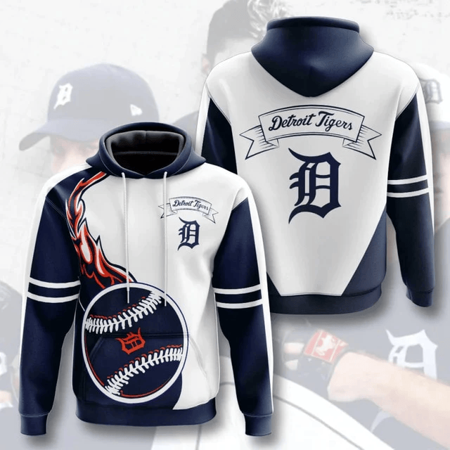Detroit Tigers Casual Printed 3D Hoodie