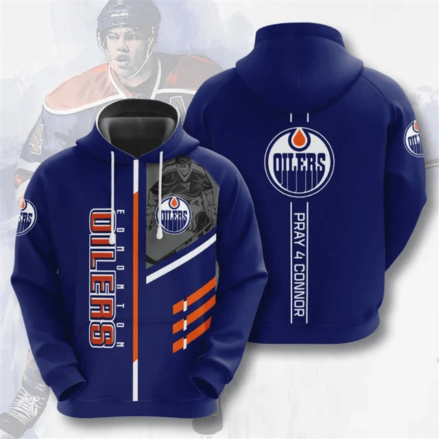 Edmonton Oilers Casual Printed 3D Hoodie