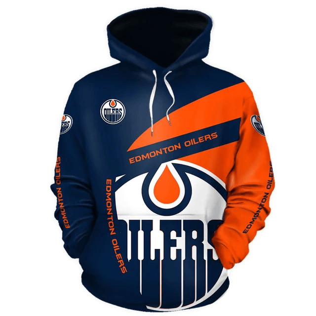 Edmonton Oilers Printed 3D Hoodie