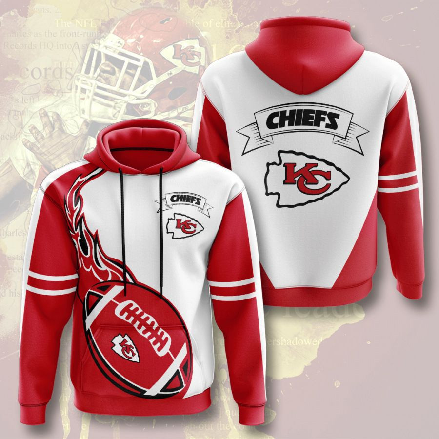 Fall Winter Kansas City Chiefs Mens 3D Digital Printing Hoodie