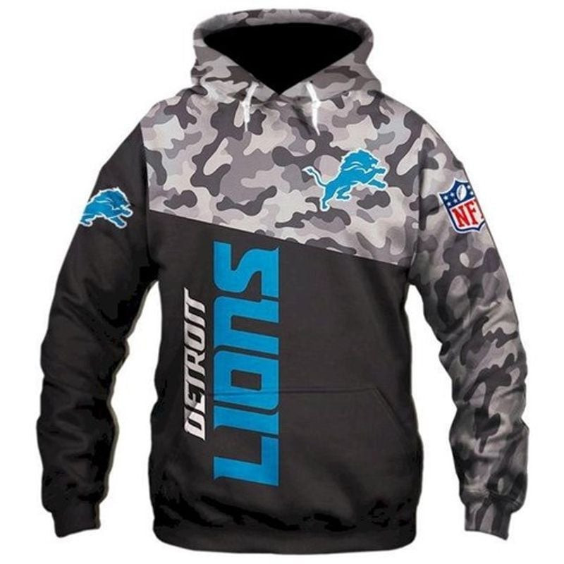 Football Teams Detroit Lions   Hoodie 3D TR2808
