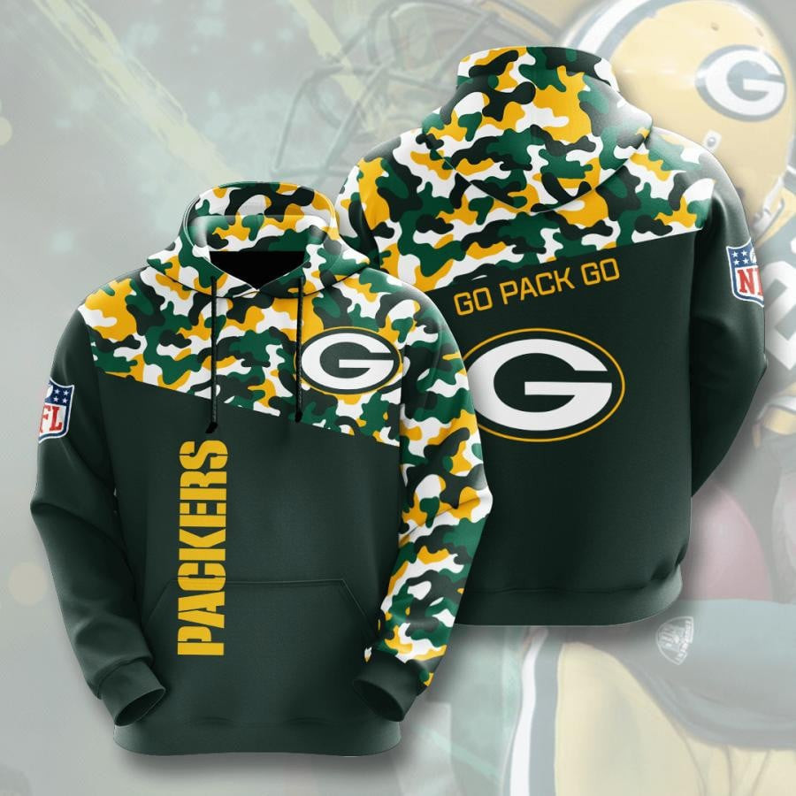 Green Bay Packers Camo Go Pack Go Gts000608   Hoodie 3D TR9264