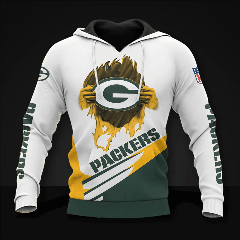 Green Bay Packers Casual Printed 3D Hoodie