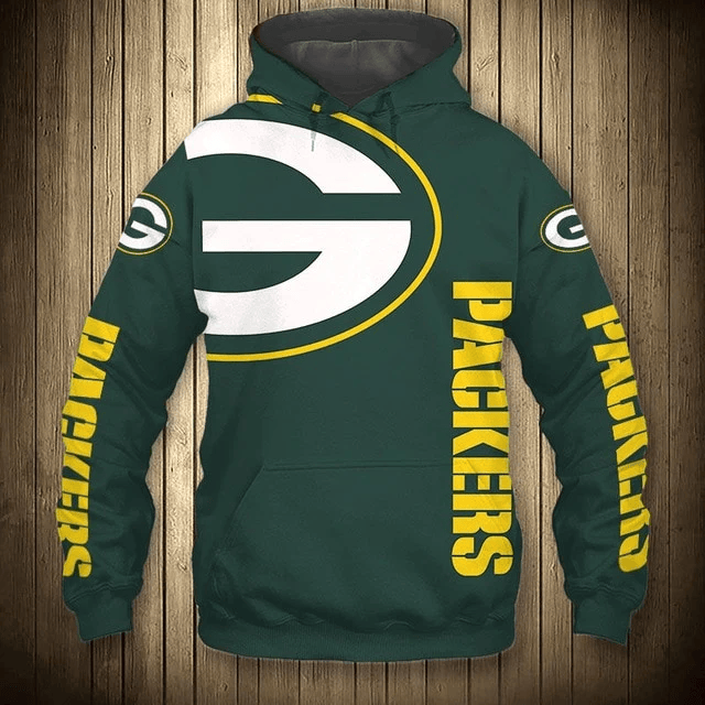 Green Bay Packers Flag Printed 3D Hoodie