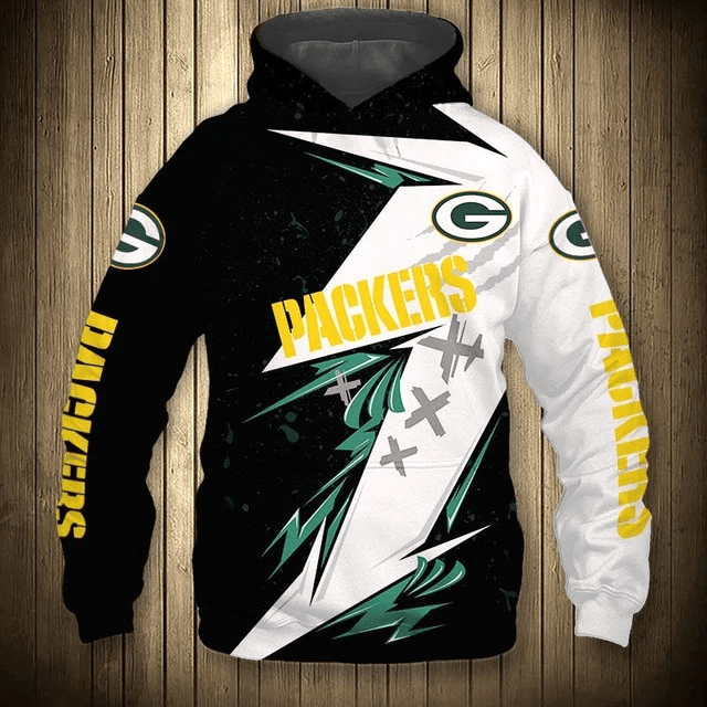 Green Bay Packers Graffiti Printed 3D Hoodie