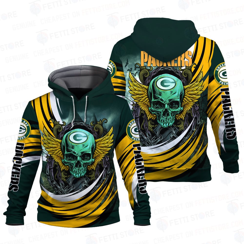 Green Bay Packers Halloween Magic Pattern 3D Hoodie