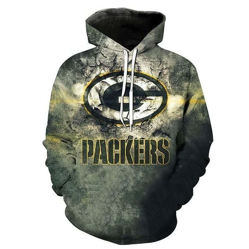 Green Bay Packers Moss Green   Hoodie 3D TR9367